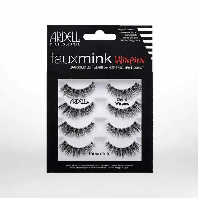 4 Pack Faux Mink Demi Wispies