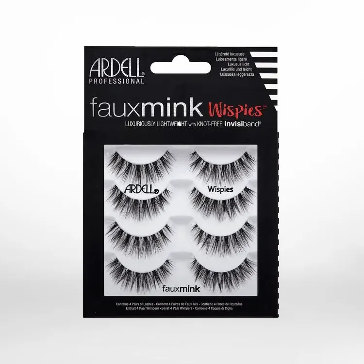 4 Pack Faux Mink Wispies
