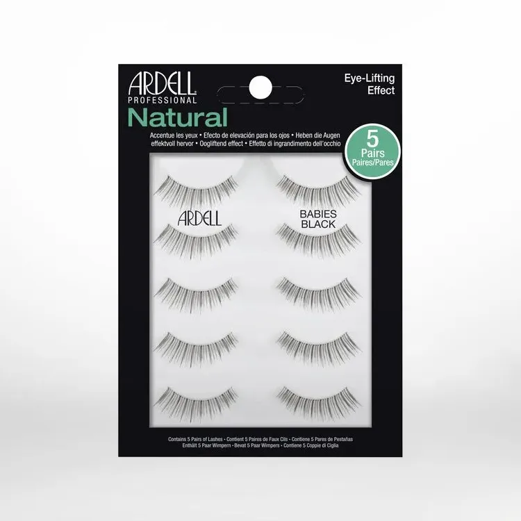 5 Pack Natural Babies Lashes Black
