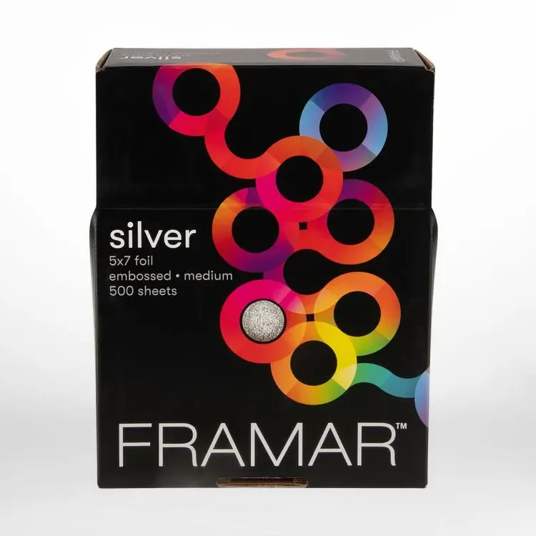 5x7 Pre-Cut Embossed Medium Silver - 500 Sheets