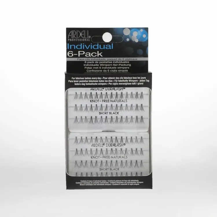 6 Pack DuraLash Naturals Short Black