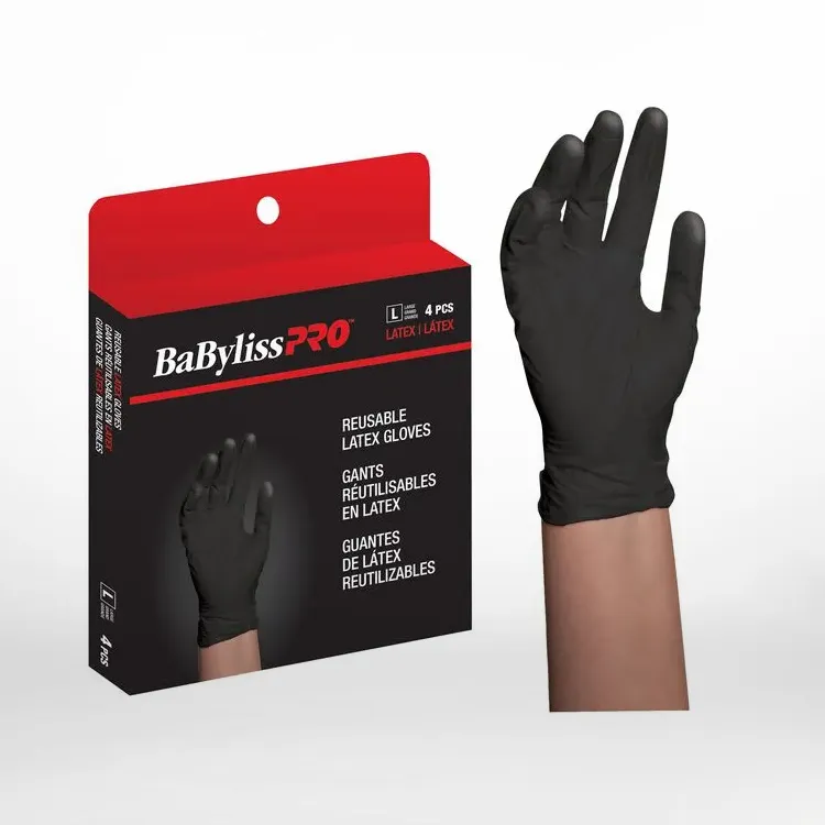 BaByliss Pro Reusable Latex Small Gloves - 4 Count