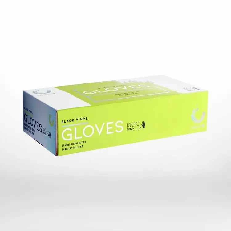 Disposable Black Vinyl Glove 100–Count Collection