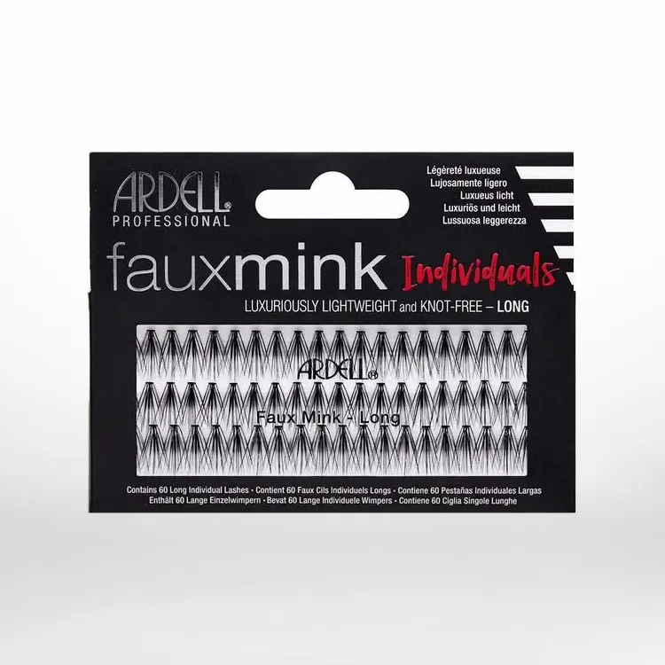 Faux Mink Individual Lashes Long Black