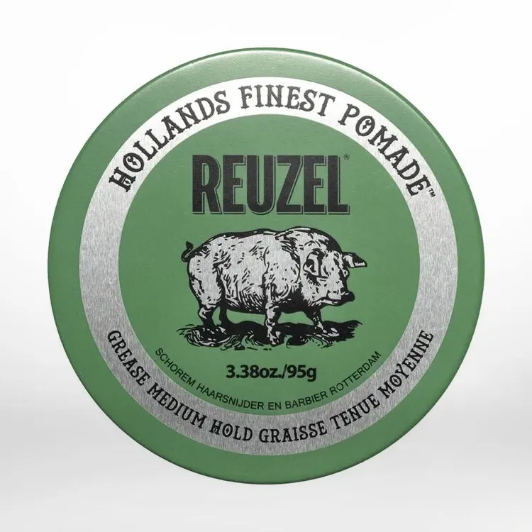 Green Medium Hold Pomade Grease
