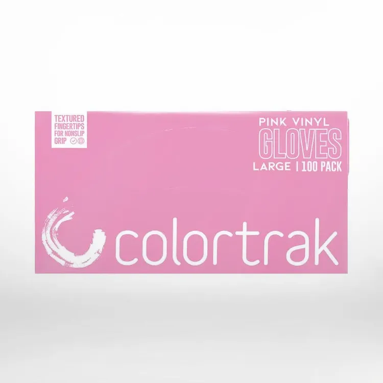 Large Pink Vinyl Disposable Gloves