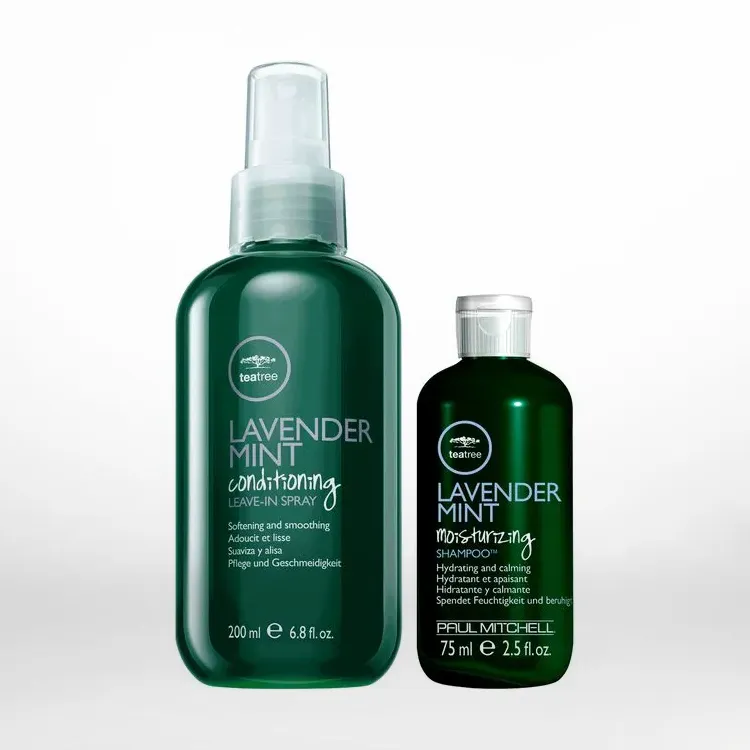 Lavender Mint Moisturizing Shampoo, Leave-In Spray