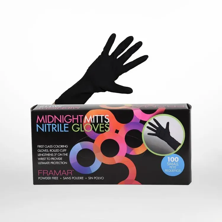 Midnight Mitts Nitrile Gloves - Small 100 Count