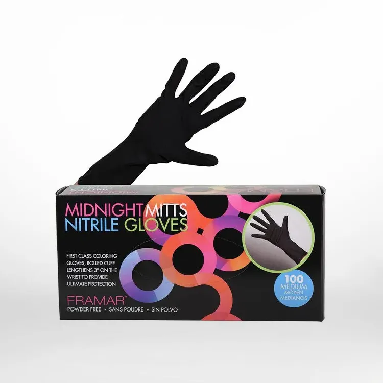 Midnight Mitts Nitrile Gloves  - Medium 100 Count