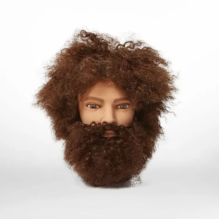 Mr. Denton Afro Mannequin Head with Beard