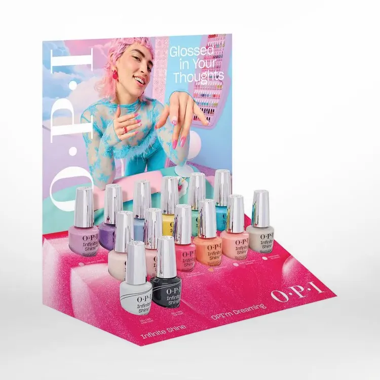 OPI'm Dreaming Infinite Shine Chipboard Display