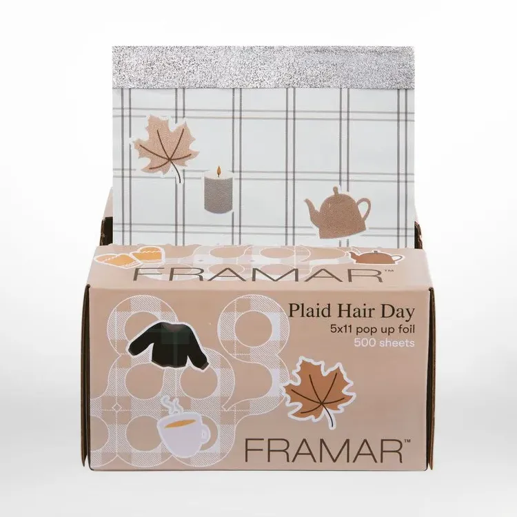 Plaid Hair Day Pop Up Foil