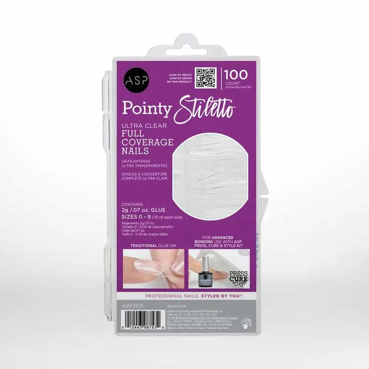 Pointy Stiletto Full Coverage Nails