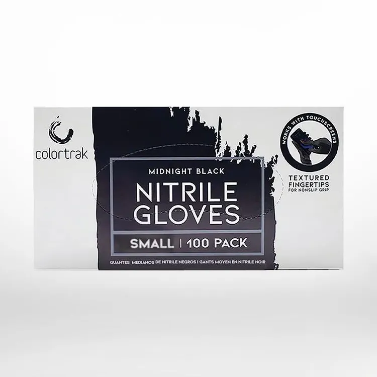 Small Midnight Black Nitrile Gloves
