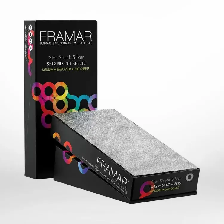 Star Struck Silver Medium Pre-Cut Embossed Foil Sheets